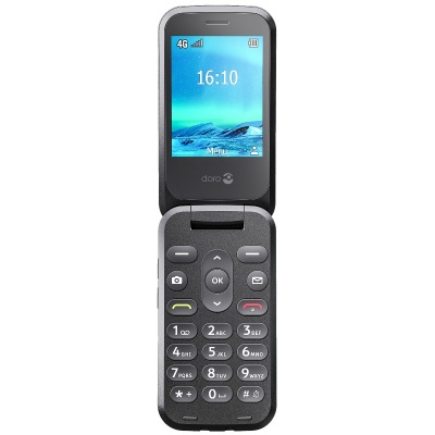 Doro 2800 Large Display 4G Amplified Flip Mobile Phone (Black)